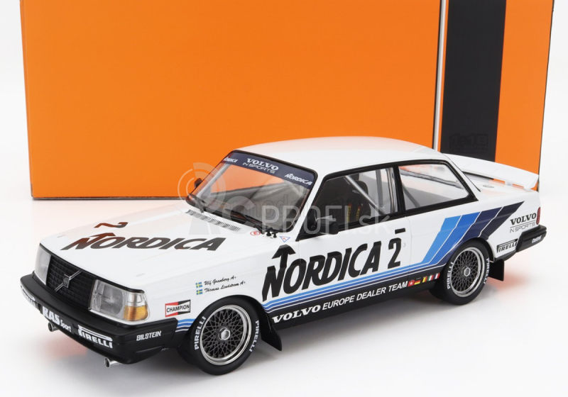 Ixo-models Volvo 240 Turbo Team Nordica Ras Sport N 2 Brno Etcc 1986 U.granberg - T.lindstrom 1:18 Biela svetlomodrá