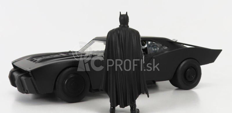 Jada Batman Batmobil s figúrkou 2022 - The Batman Movie 1:18 Matt Black