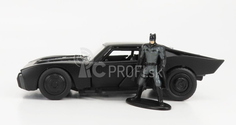 Jada Batman Batmobil s figúrkou 2022 - The Batman Movie 1:32 Matt Black