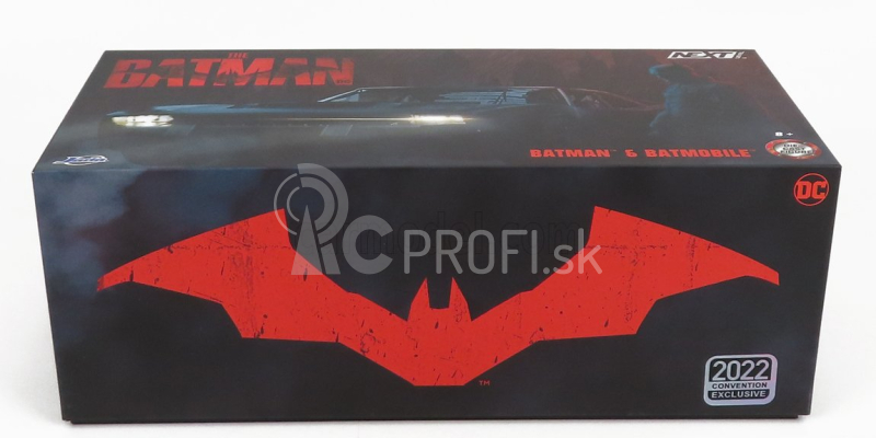 Jada Batman Batmobile s figúrkou 2022 - The Batman Movie 1:24 Chrome