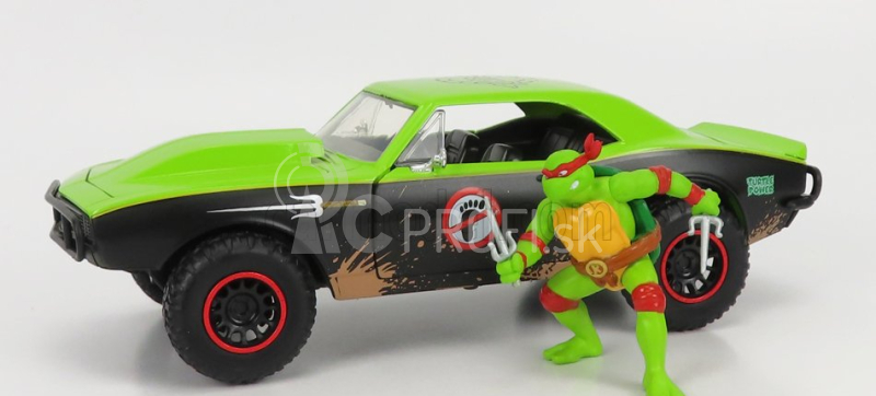 Jada Chevrolet Camaro 1967 - Raphael Ninja Turtles - Tartarughe Ninja 1:24 zelená čierna