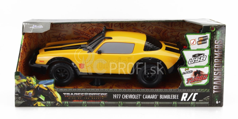 Jada Chevrolet Camaro Coupe 1977 - Bumblebee Transformers V L'ultimo Cavaliere 1:16 Žltá čierna