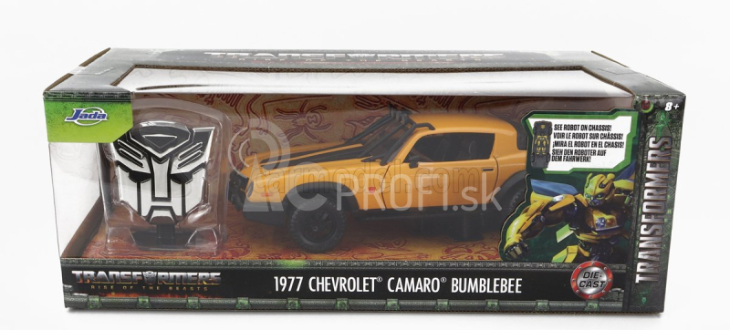 Jada Chevrolet Camaro Coupe 1977 - Bumblebee Transformers V L'ultimo Cavaliere 1:24 žltá čierna