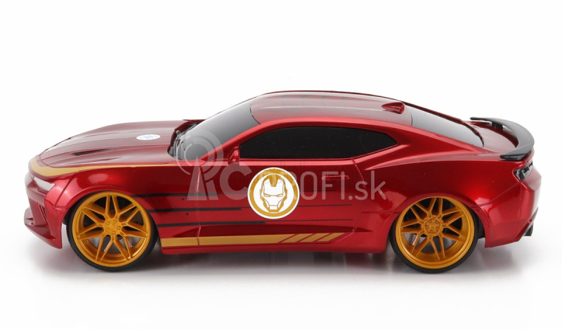 Jada Chevrolet Camaro Coupe 2016 - Iron Man 1:16 Červená zlatá