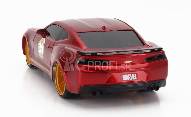 Jada Chevrolet Camaro Coupe 2016 - Iron Man 1:16 Červená zlatá