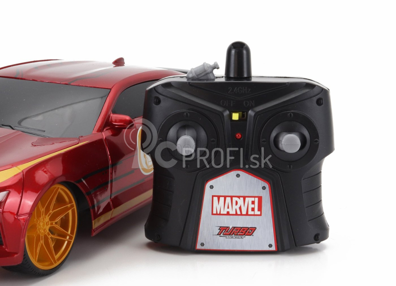 Jada Chevrolet Camaro Coupe 2016 - Iron Man 1:16 Červená zlatá