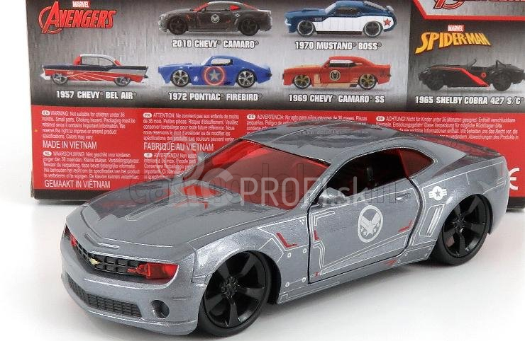 Jada Chevrolet Camaro Coupe War Machine Avengers 2010 1:32 Sivá