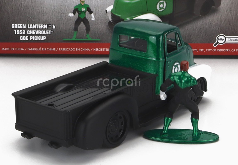 Jada Chevrolet Coe Truck s figúrkou Green Lantern 1952 1:32 Green Black