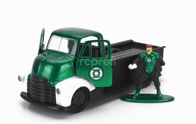 Jada Chevrolet Coe Truck s figúrkou Green Lantern 1952 1:32 Green Black