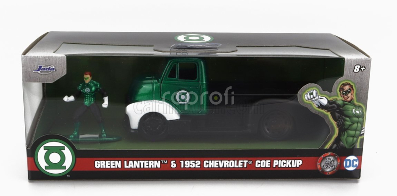 Jada Chevrolet Coe Truck s figúrkou Green Lantern 1952 1:32 Green Black