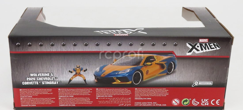 Jada Chevrolet Corvette 2020 - Marvel X-men Wolverine 1:24 zlatá modrá