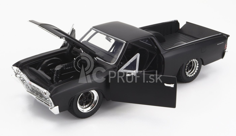 Jada Chevrolet El Camino Pick-up (ff10) Custom 1967 - Fast & Furious 1:24 Black