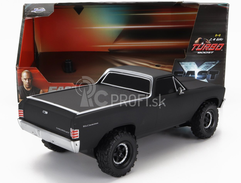 Jada Chevrolet El Camino Pick-up (ff10) Custom 1967 - Fast & Furious 1:24 Black