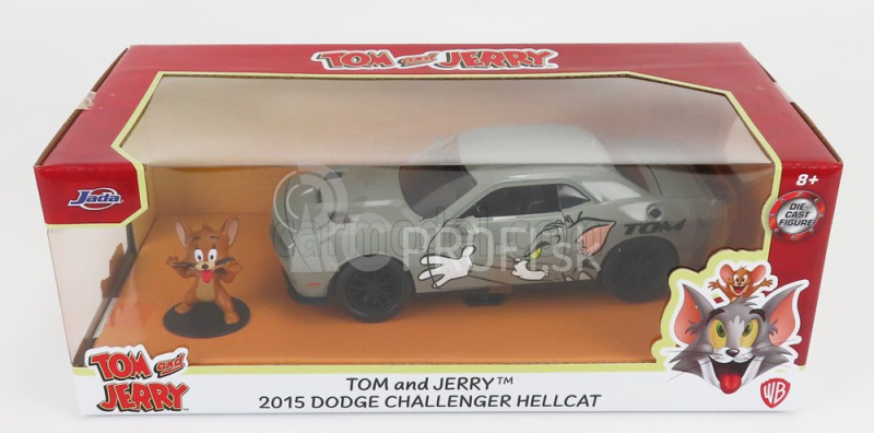 Jada Dodge Challenger Coupe 2015 - Tom & Jerry 1:24 Grey