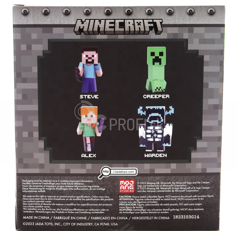 Jada Figúrky Set 4x Minecraft Metal Nano Figure Videogame - cm. 5.0 1:50 Rôzne