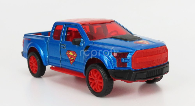 Jada Ford usa F-150 Raptor Pick-up s figúrkou Supermana 2018 1:32 Červená modrá