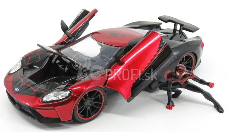 Jada Ford usa Gt 2017 s figúrkou Spidermana 1:24 červená modrá