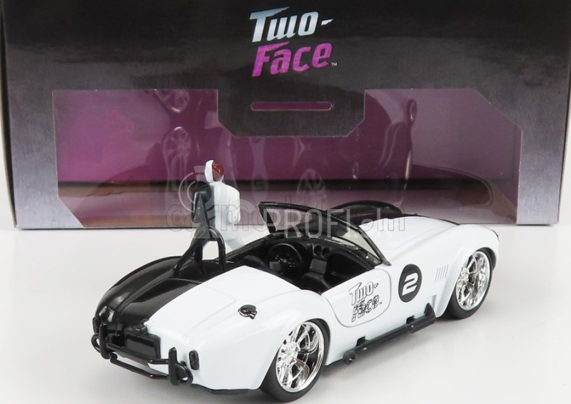 Jada Ford usa Shelby Cobra 427/sc Spider N 2 1965 - Dvojtvárny 1:32 čierny biely