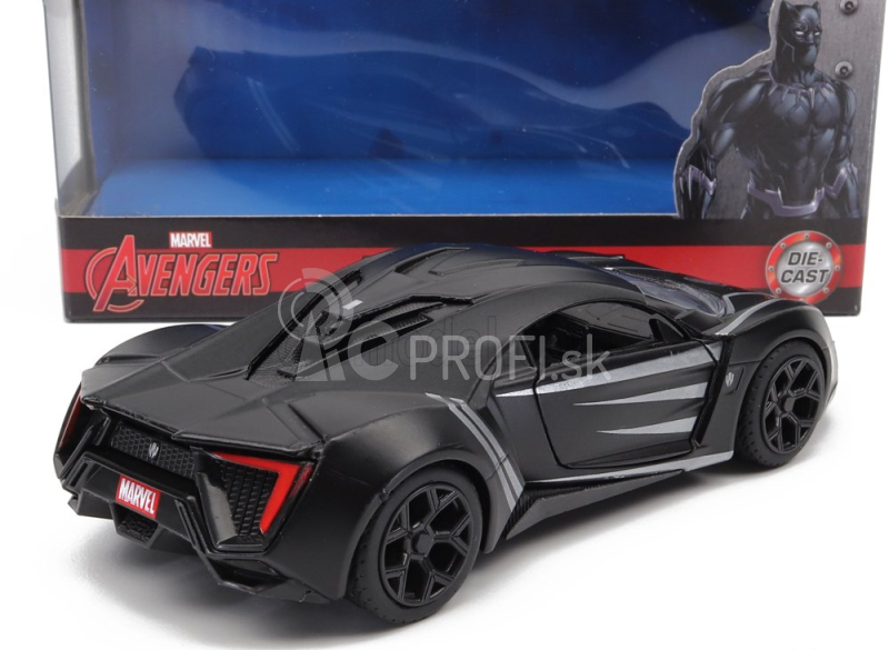 Jada Lykan Hypersport 2017 - Black Panther 1:32 Matt Black