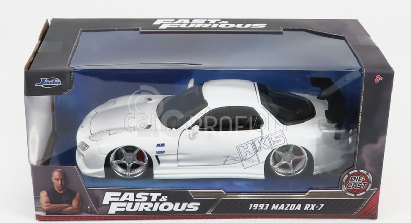 Jada Mazda Rx-7 Coupe 1993 - Rýchlo a zbesilo 1:24 biela