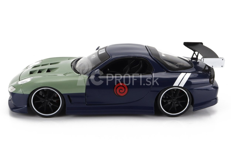 Jada Mazda Rx-7 s Kakashim Hatake 1993 1:24 modrozelená