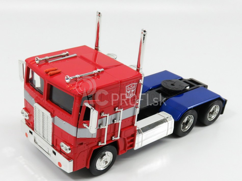 Jada Peterbilt 352 Tractor Truck 3-assi 1979 - Optimus Prime Transformers Iv L'era Dell'estinzione - Movie 2014 1:24 Red Blue