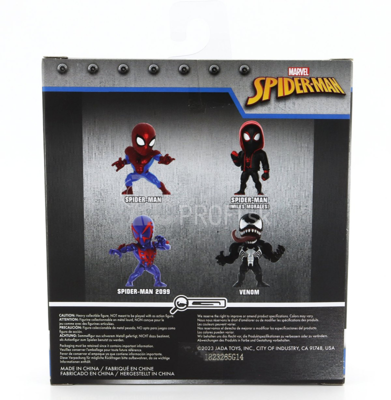 Jada Sada figúrok 4x Avengers - Spider Man - Miles Morales - Spiderman 2099 - Venom - cm. 6.0 1:32 Rôzne