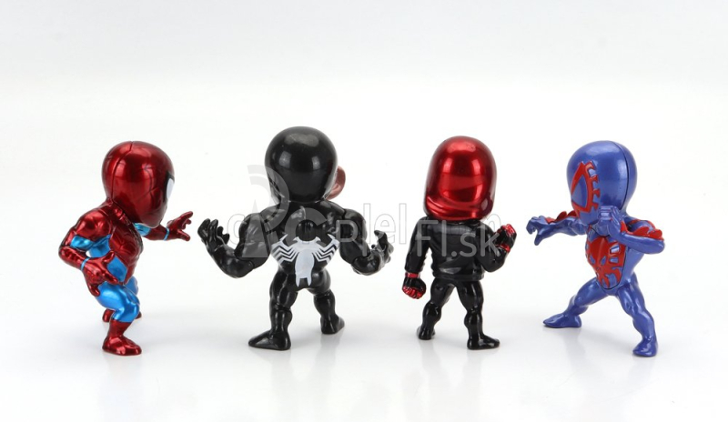 Jada Sada figúrok 4x Avengers - Spider Man - Miles Morales - Spiderman 2099 - Venom - cm. 6.0 1:32 Rôzne