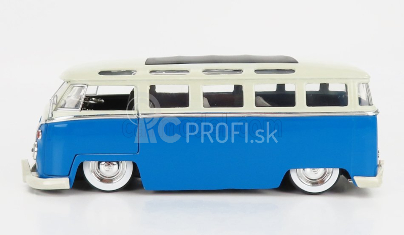 Jada Volkswagen T1 Minibus Custom 1962 1:24 Modrá biela