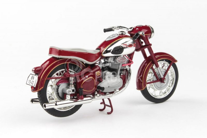 Abrex Jawa 500 OHC (1956) 1:18 – tmavočervená