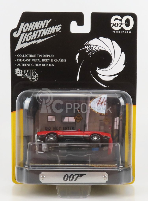 Johnny lightning Aston martin Set 2x V12 Vanquish - James Bond 007 - Die Another Day - La Morte Puo' Attendere + Ford Usa Mustang Mach 1 Coupe 1971 - 007 James Bond - Diamonds Are Forever - Una Cascata Di Diamanti 1:64 Grey Red