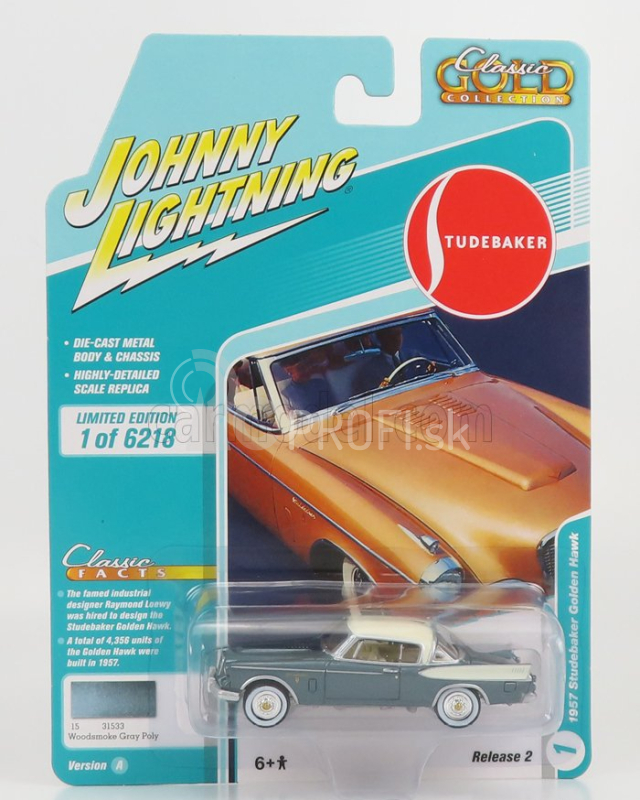 Johnny Lightning Studebaker Set Assortment 6 kusov 1:64 Rôzne