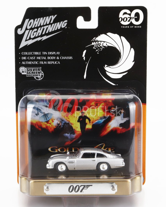 Johnny lightning Toyota Set 2x Db5 1965 - 007 James Bond - Goldeneye + 2000gt Spider 1967 - 007 James Bond - Žiješ len dvakrát - Si Vive Solo Due Volte 1:64 Biela