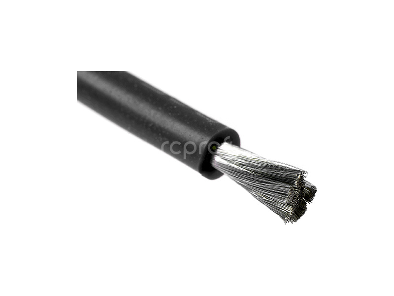 Kábel Powerflex so silikónovou izoláciou 16AWG čierny (1m)