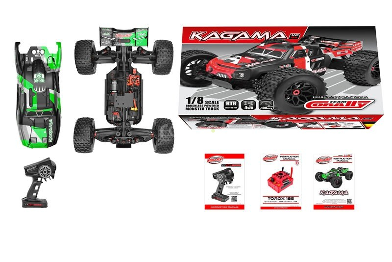 KAGAMA XP 6S - 1/8 Monster Truck 4WD - RTR - Brushless Power 6S - zelený