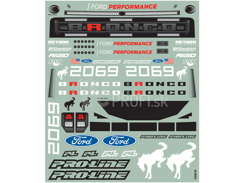 Karoséria Pro-Line 1:10 Ford Bronco R (Short Course)