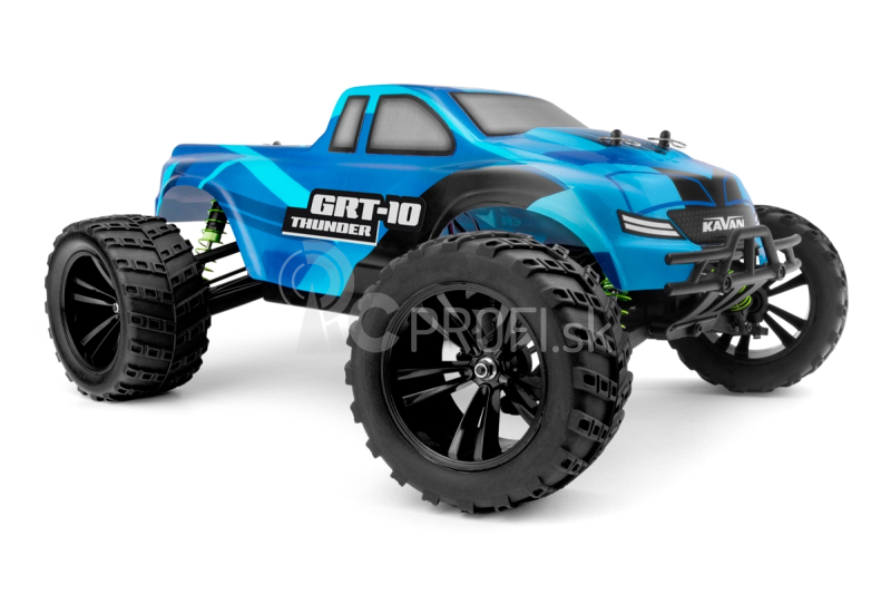 C auto KAVAN GRT-10 Thunder 2,4 GHz 4WD Monster Truck 1:10, modrá