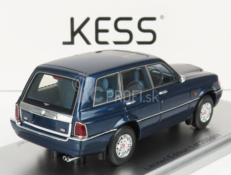 Kess-model Bentley Dominator 4x4 1994 - Vyrobené na podvozku Range Rover - Osobné auto Brunejského sultána 1:43 Blue Met