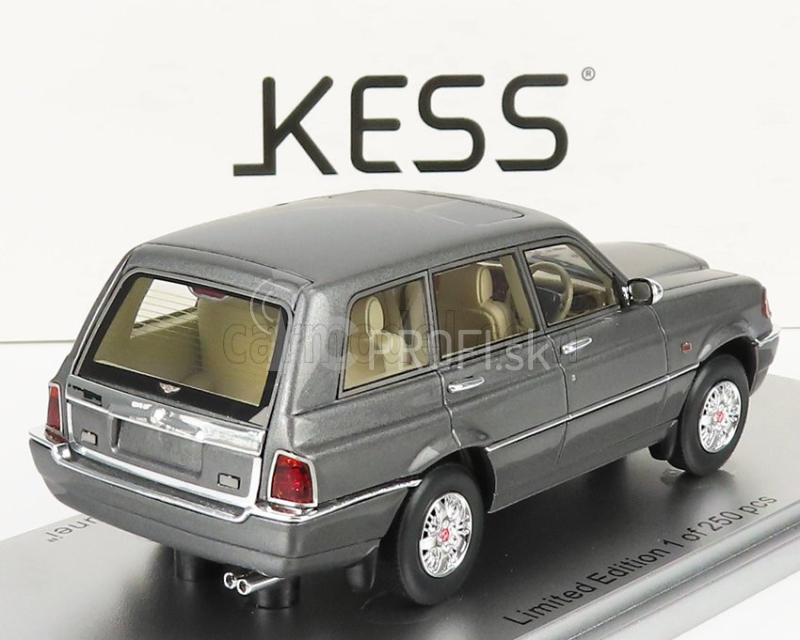 Kess-model Bentley Dominator 4x4 1994 - Vyrobené na podvozku Range Rover - Osobné auto Brunejského sultána 1:43 Grey Met