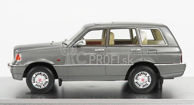 Kess-model Bentley Dominator 4x4 1994 - Vyrobené na podvozku Range Rover - Osobné auto Brunejského sultána 1:43 Grey Met