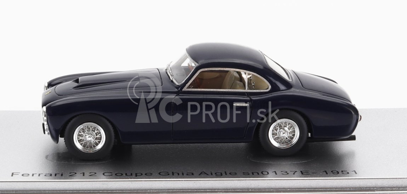 Kess-model Ferrari 212 Ghia Aigle Sn.0137e Coupe 1951 1:43 Modrá