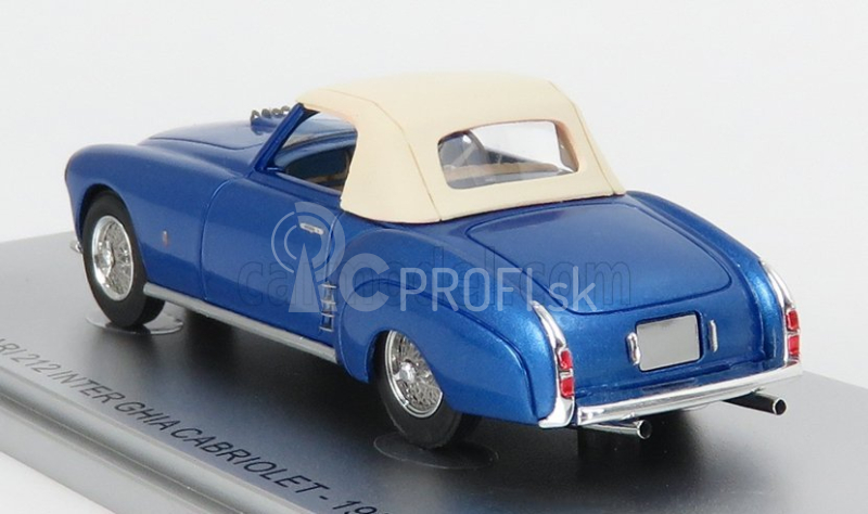 Kess-model Ferrari 212 Inter Ghia Ch.0233eu Cabriolet Closed 1952 1:43 Blue Met