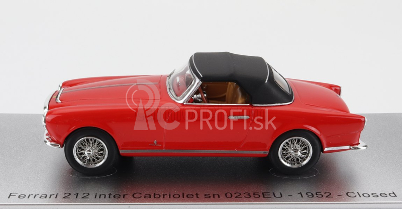 Kess-model Ferrari 212 Inter Sn0235eu Cabriolet Closed 1952 1:43 Red Black