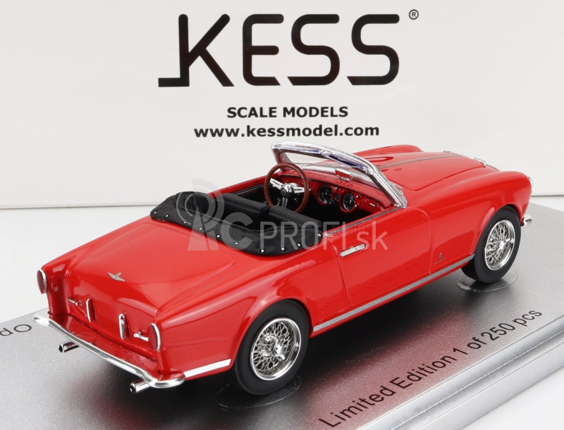 Kess-model Ferrari 212 Inter Sn0235eu Cabriolet Open 1952 1:43 Červená