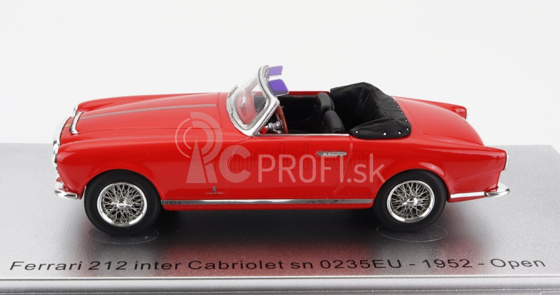 Kess-model Ferrari 212 Inter Sn0235eu Cabriolet Open 1952 1:43 Červená