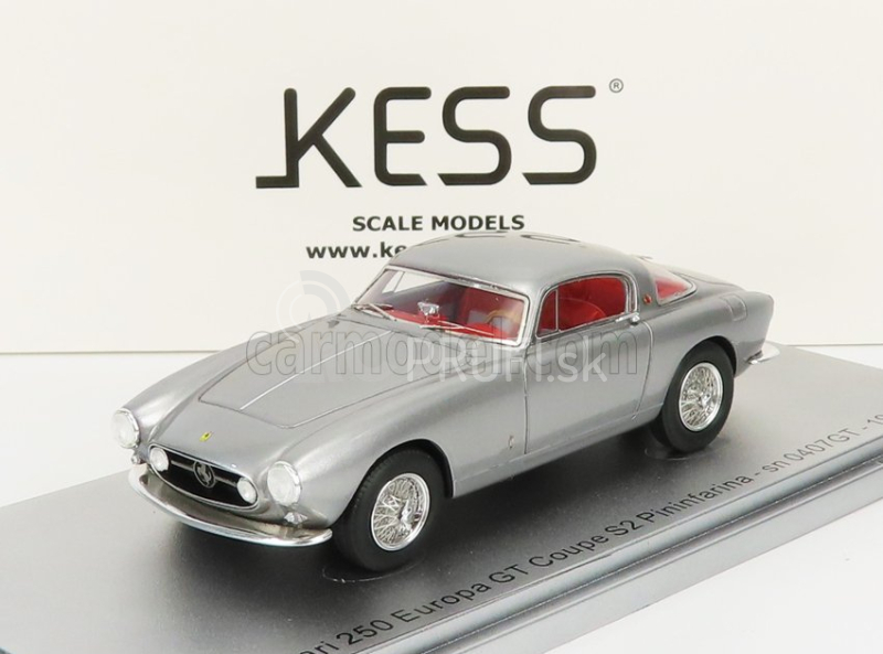 Kess-model Ferrari 250 Europa Gt Coupe S2 Pininfarina Sn0407gt 1955 1:43 Strieborná