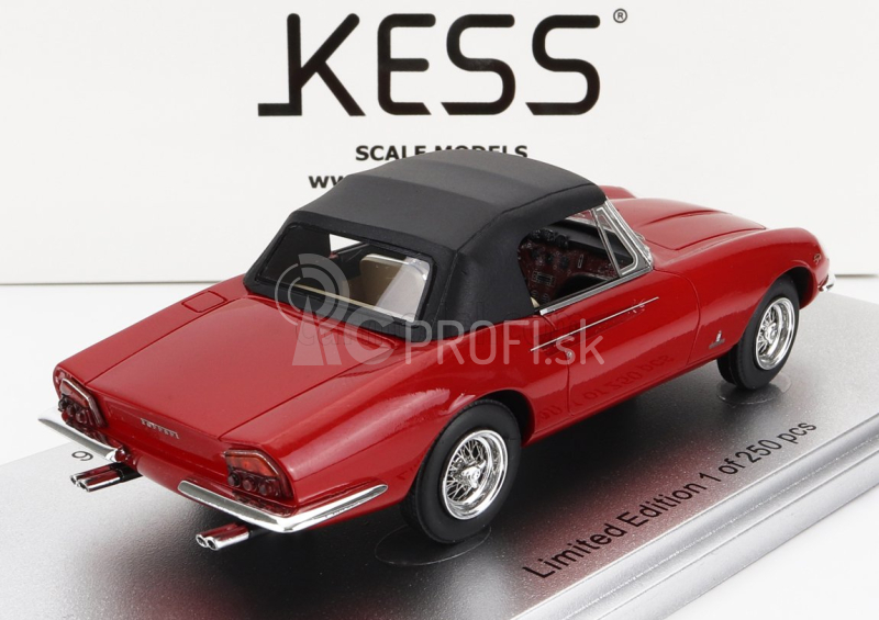 Kess-model Ferrari 365 California Spider Closed 1966 1:43 Red Black