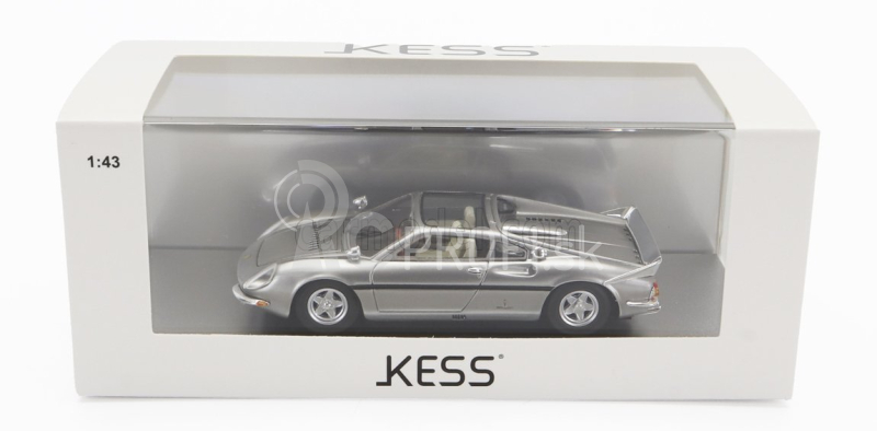 Kess-model Ferrari 365p Berlinetta Speciale - 3 miesta - 3 Posti - 1966 - Osobný automobil Gianni Agnelli 1:43 Silver