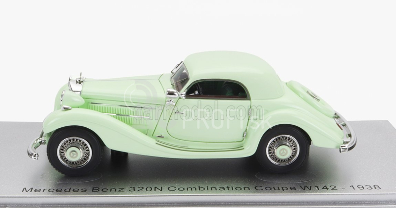 Kess-model Mercedes Benz 320n (w142) Combination Coupe 1938 1:43 Veľmi svetlá zelená