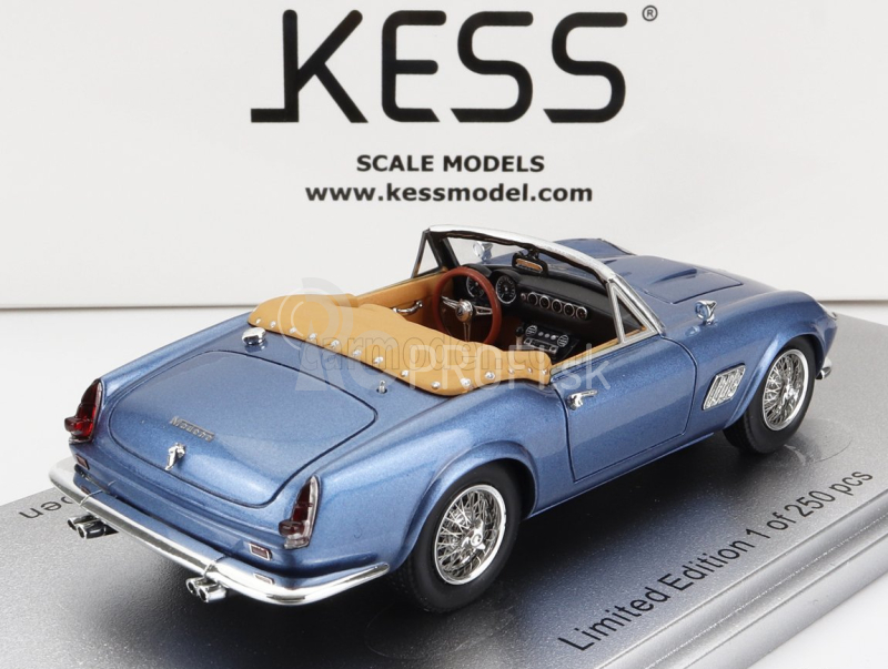 Kess-model Modena 250gt California Spider Open 1961 1:43 Light Blue Met